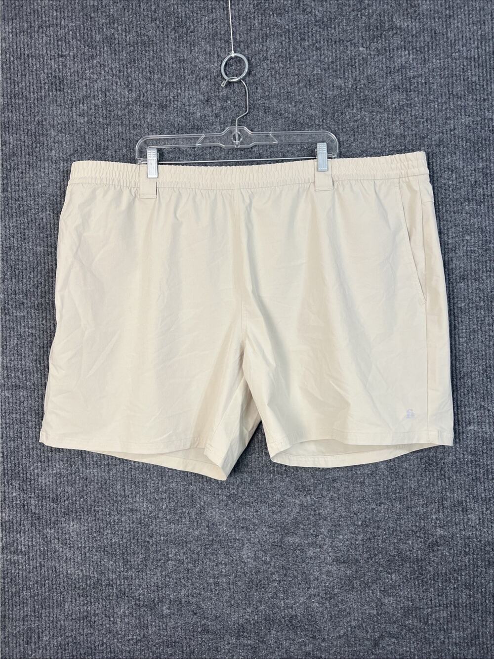 Bonobos Fielder Shorts Mens XXXL Performance Pull On Beige Pockets Lightweight